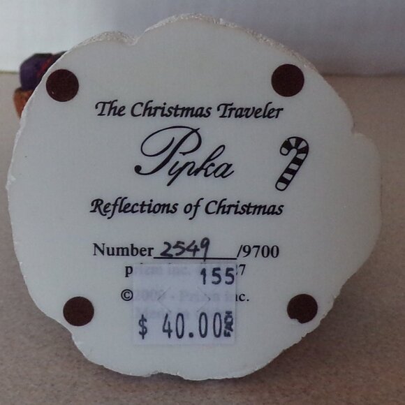 2000 Pipka Limited Edition Reflections of Christmas, Christmas Traveler Figurine - Picture 8 of 8